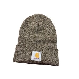 Carhartt New Jersey Mining Co Knit Beanie Hat Brown Tan One Size USA